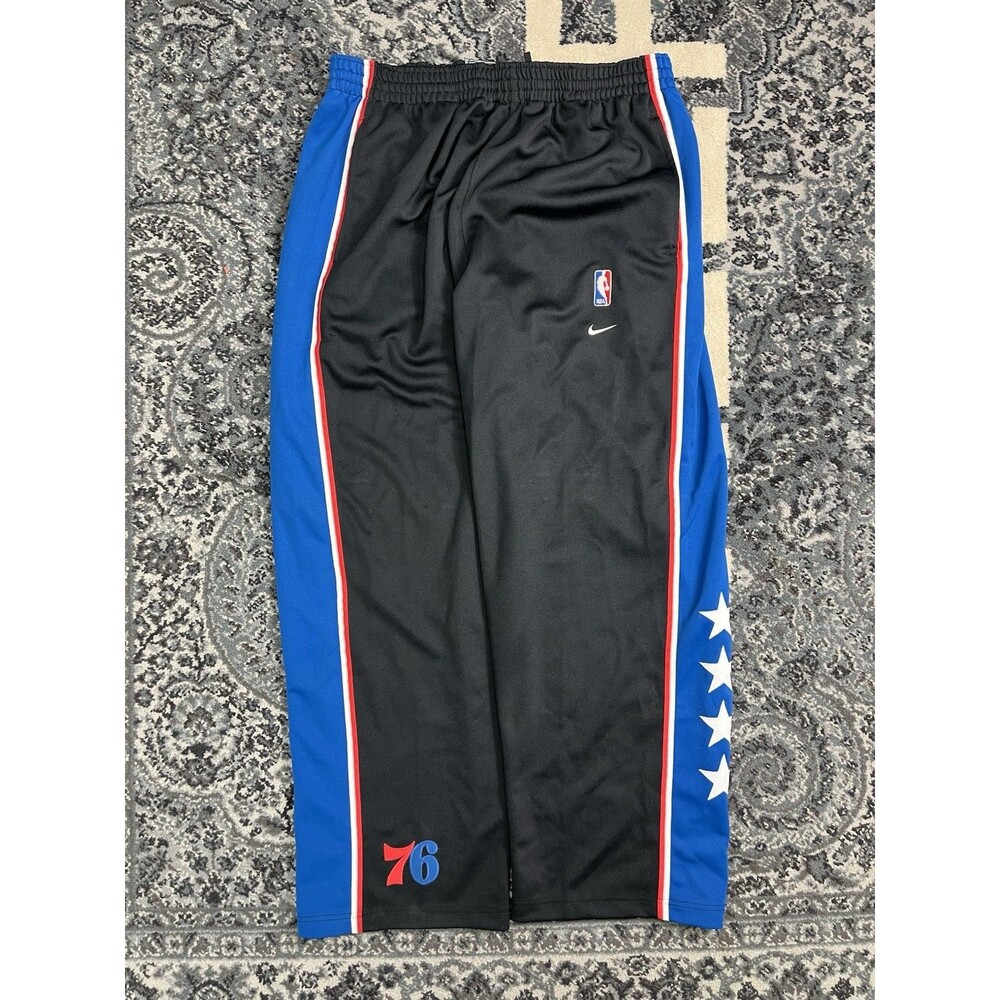 VTG NIKE Team Mens 2XL XXL 76ers NBA Basketball Pants Sweatpants Joggers